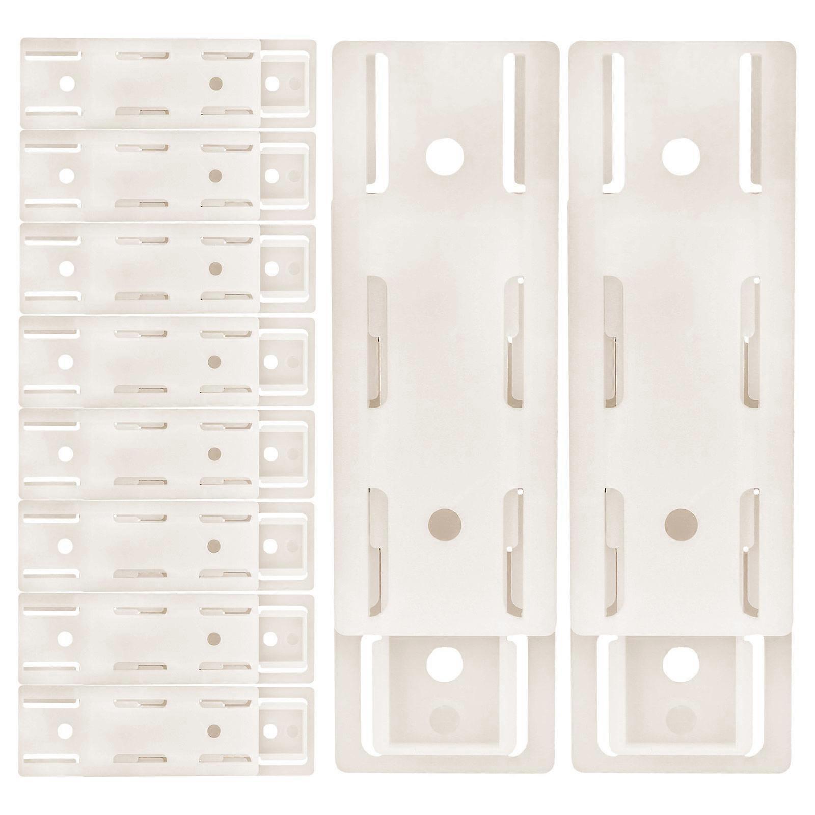 Row Socket Retainer ABS Wall Mounted Socket Storage Holder for 40Pcs