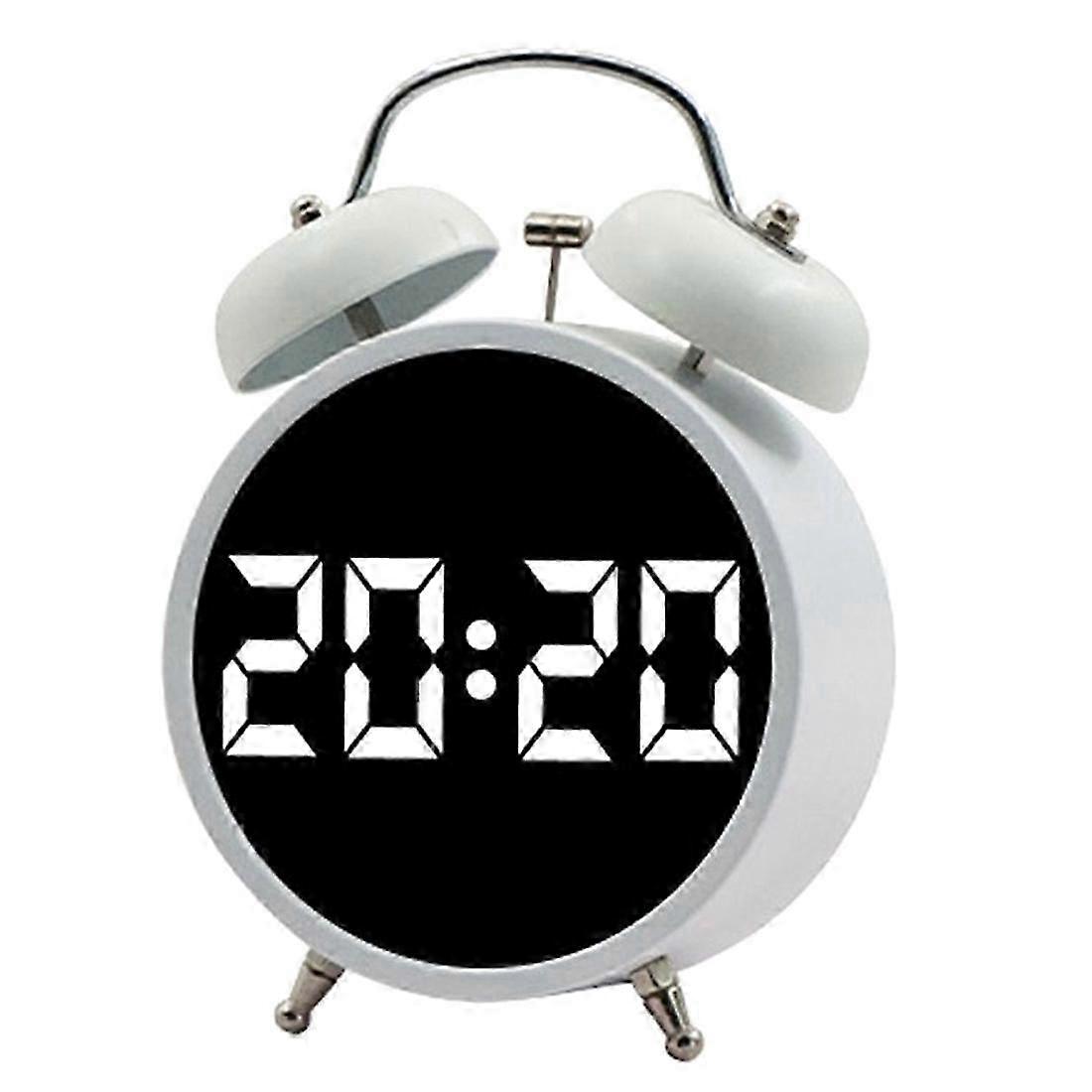Extra Large Sound Alarm Clock with LED Screen Simple Number Clock Multifunctional Clock B