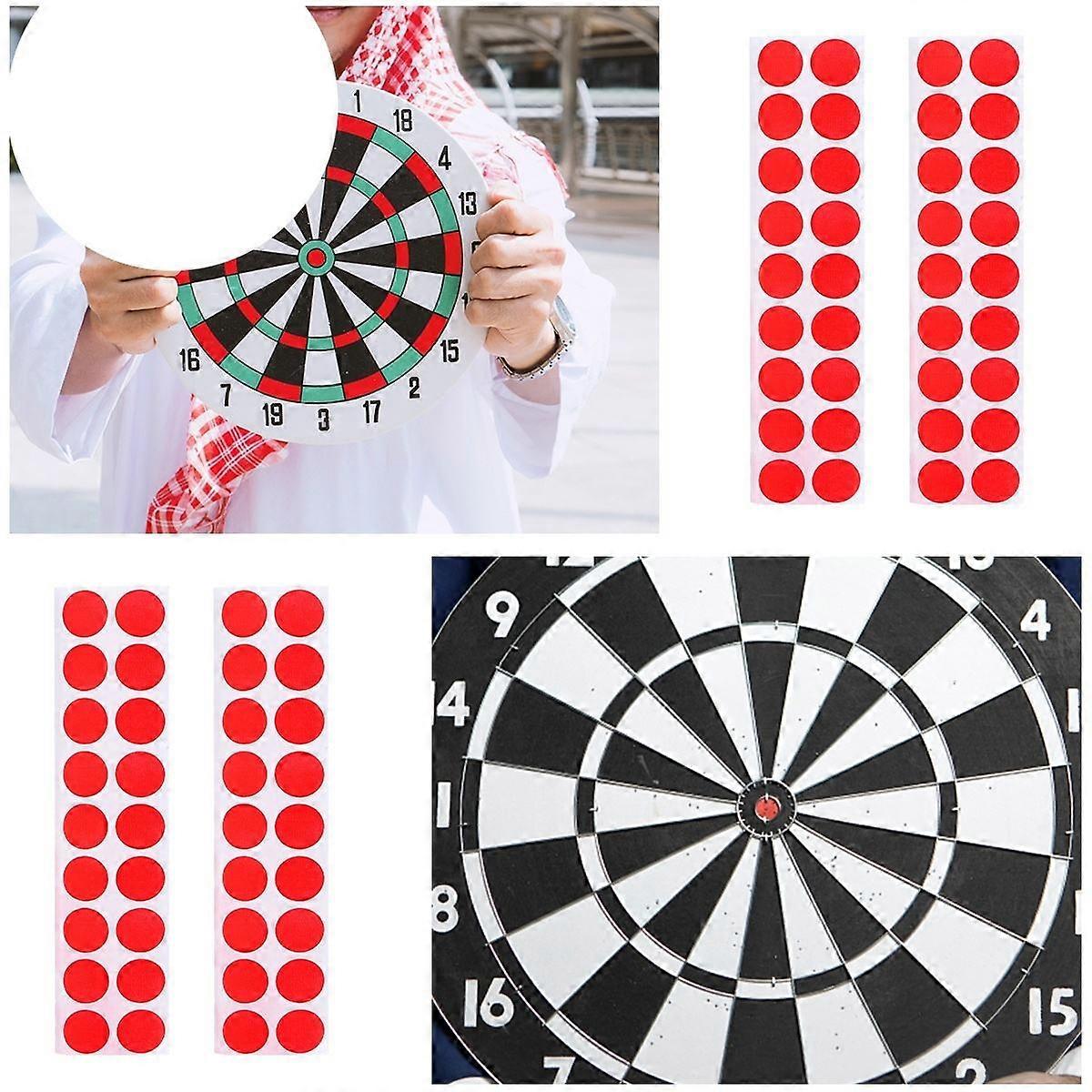 900pcs 2cm Portable Diameter Shooting Target Paper Patch Target Accessory (Red)