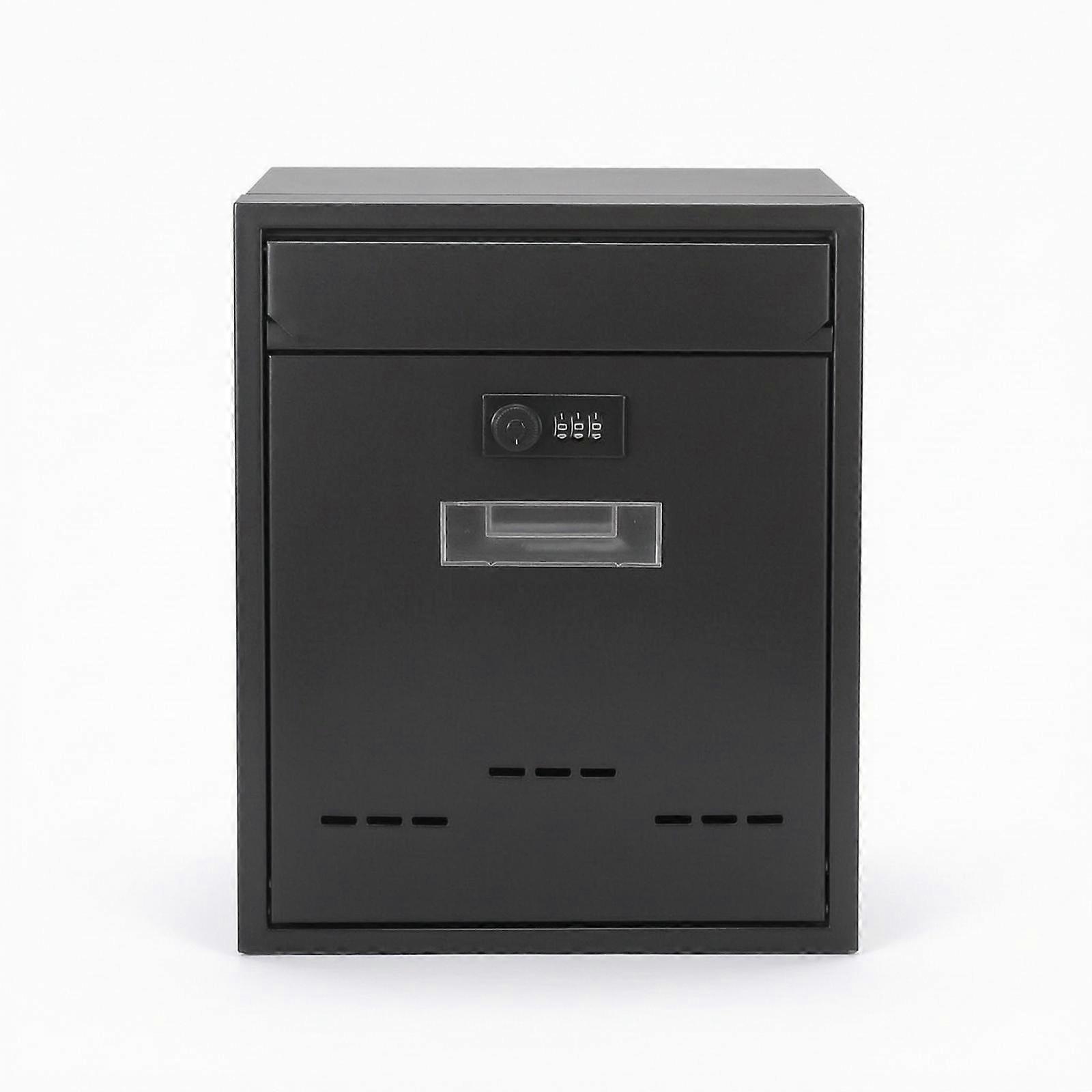 Wall-Mounted Mailbox with Combination Lock Lockable Wall-Mounted Mailbox Metal