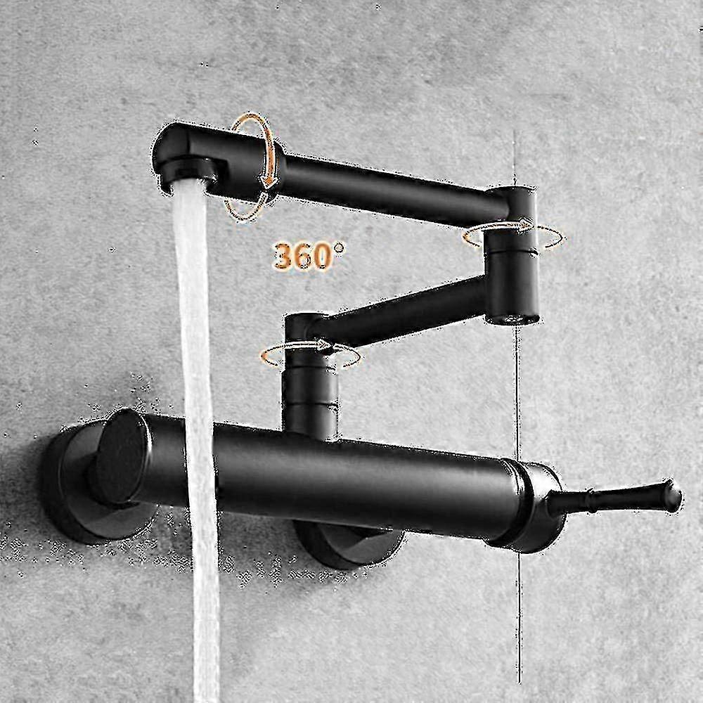 Wall-mounted Kitchen Faucet, Folding Telescopic