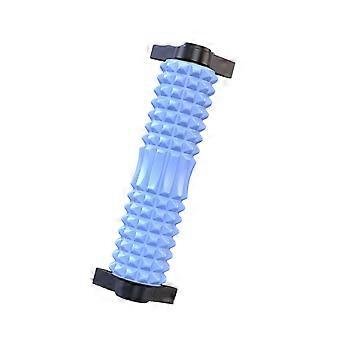 Manual Recovery Cylinder for Stretching and Muscle Relief, Arched Channel Body Massager with Vacuum Cup Frame Use  Purple