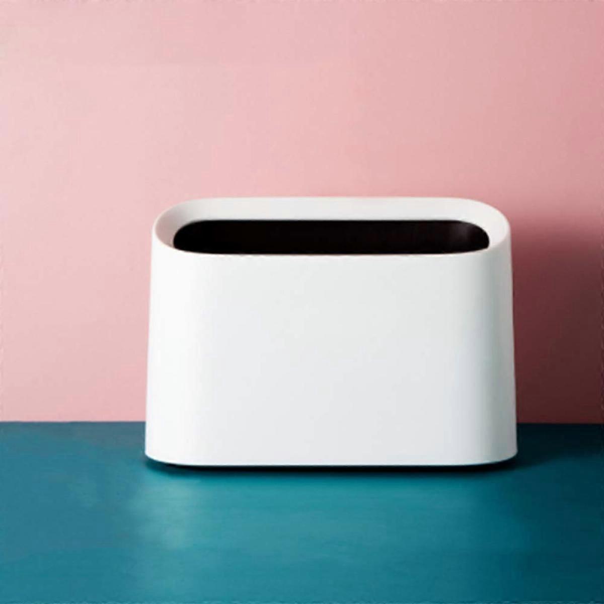Compact Slim Desktop Bin With Built-in Bag Sleeve