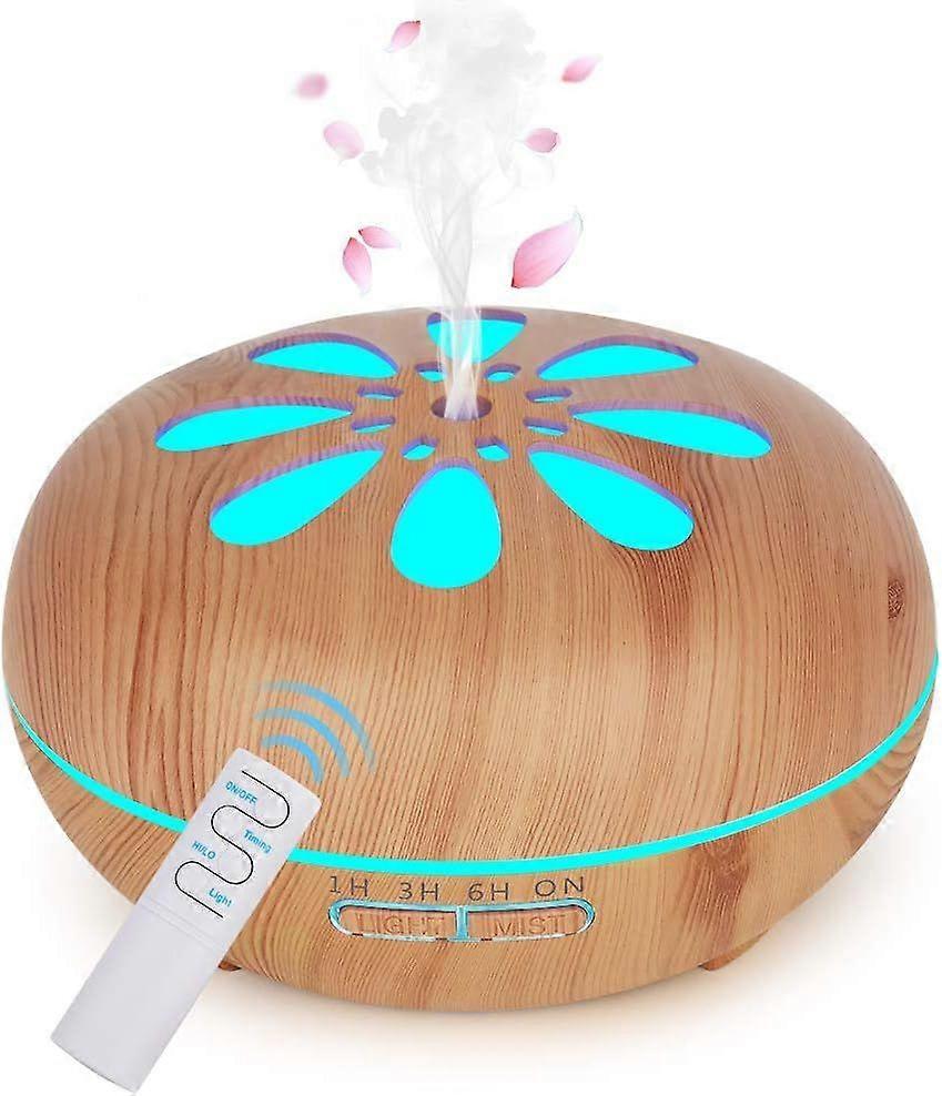 Ultrasonic Aromatherapy Diffuser with Remote Control and 7-Color LED Lights