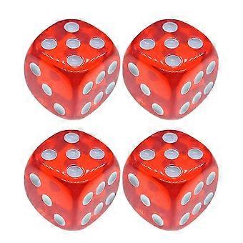 4 Pcs Childrens Toy Translucent Dice Dice Dice Clear Dice Dice Game Popit Games Dice Tumblin Dice