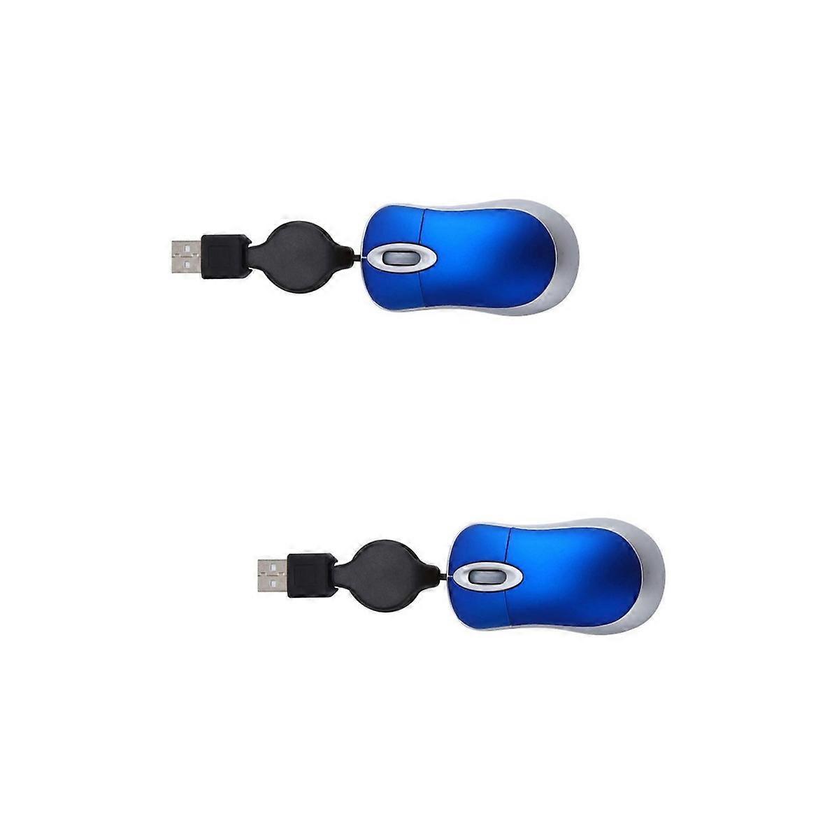 Mouse Mouse for Computer Use 4Pcs Retractable USB Cord
