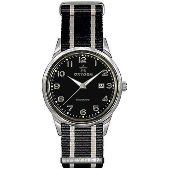 Sauerstoff Mamba 40 Quarz Analog Man Uhr mit Ex-SV-MAM-40-NN-BLIVBL Nylon Armband