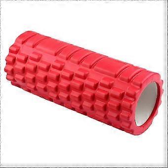 Red Foam Roller for Deep Tissue Massage, Hollow EVA Muscle Recovery Roller for Yoga, Pilates