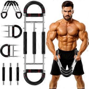 Twister Armtrainer met 3 veren, verstelbare borsttrainer voor krachttraining