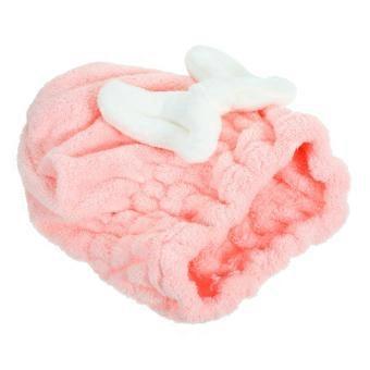 Hair Drying Towel Wrap for Women, Super Absorbent Microfiber, Soft Fleece Cap with Secure Bow Knot
