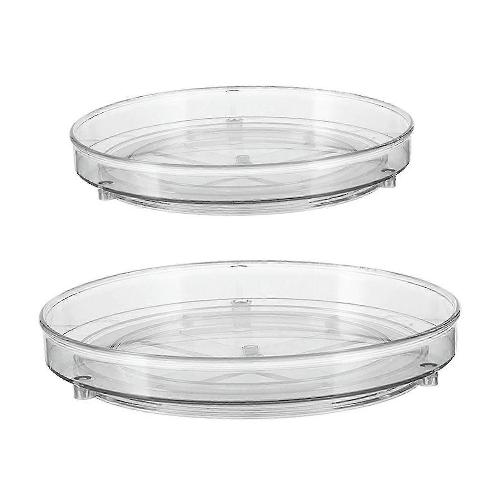 2Pcs Sturdy Turntable Spice Rack for Kitchen Countertop