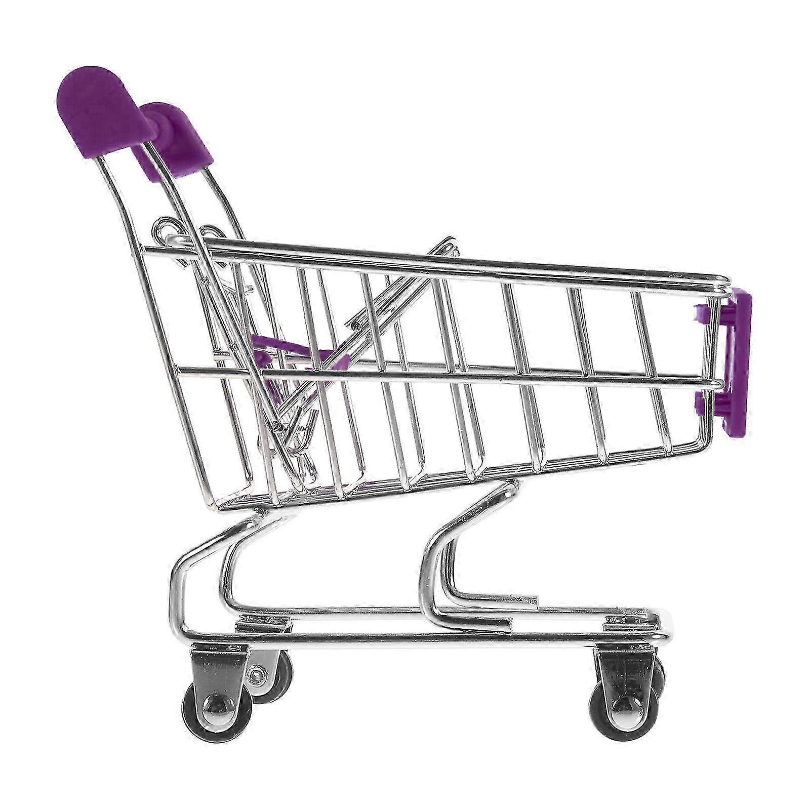 Mini Shopping Cart Durable Iron Plastic