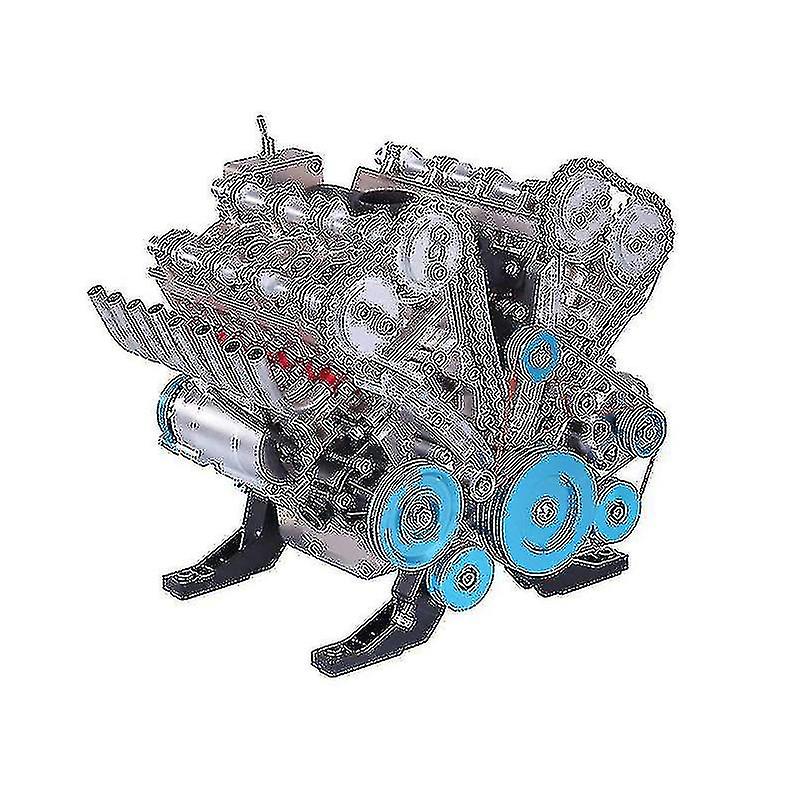 ميني مضمن أربع أسطوانات محرك نموذج كيت لعب للبالغين الراتنج الحلي