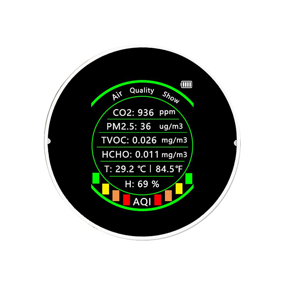 7in1 Multifunctional Air Quality Meter Temperature Humidity Tester