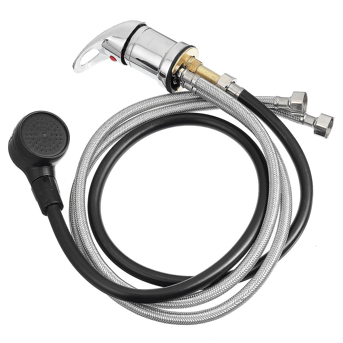 Shampoo Bowl Faucet Handle With Hot/cold Water And Shower Head Hose For Beauty Salons