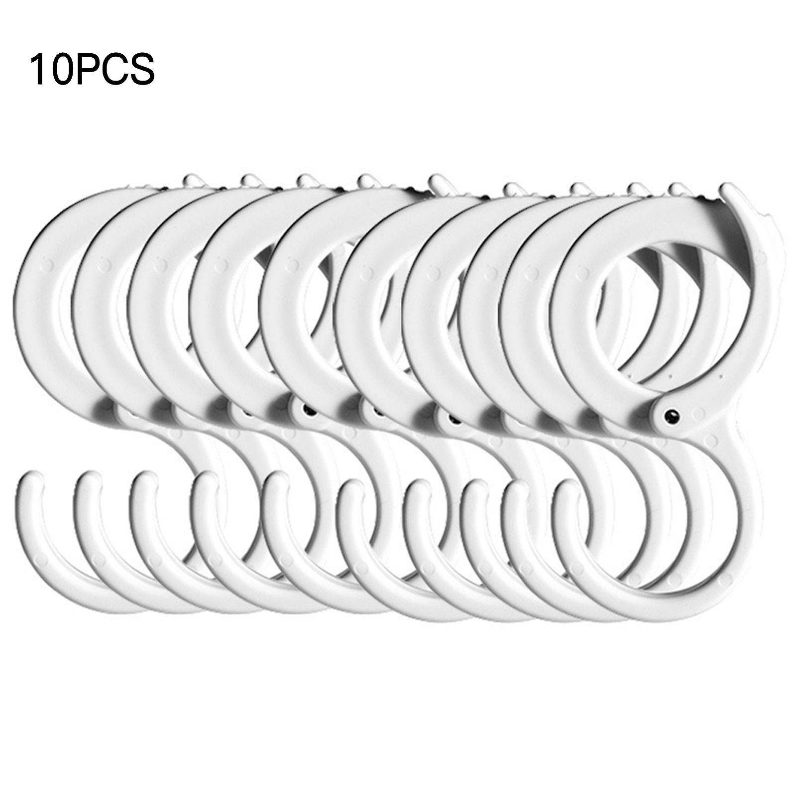 Multi-purpose Hanging Hooks 4/6/10 Packs Moveable Cross Bar Hook Clips