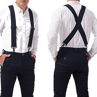 Heavy Duty Suspenders Big Tall 5cm Wide With 4 Swivel Hook Belt