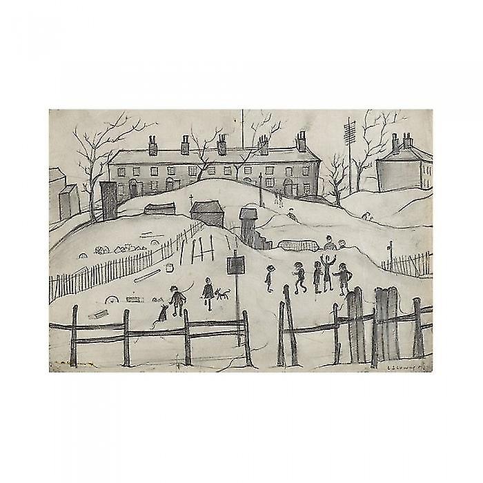 L.S. Lowry Houses In Broughton 1937 Print