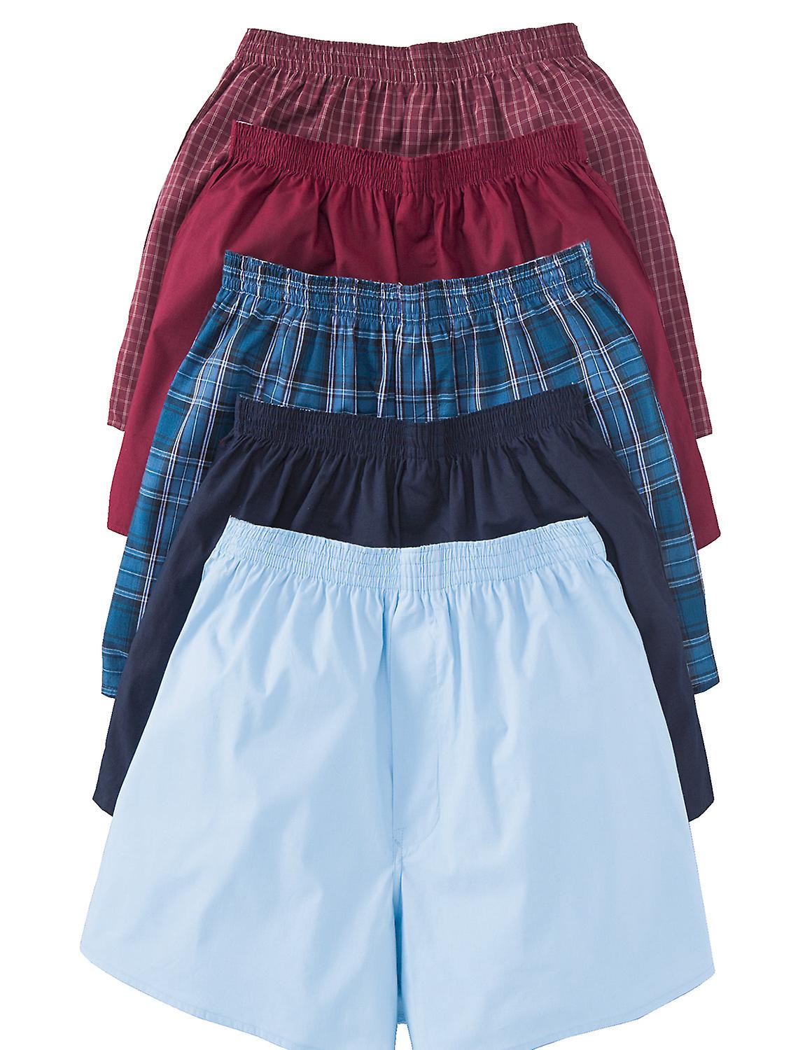 Chums | Mens | High Rise Boxers 5 Pack Mixed