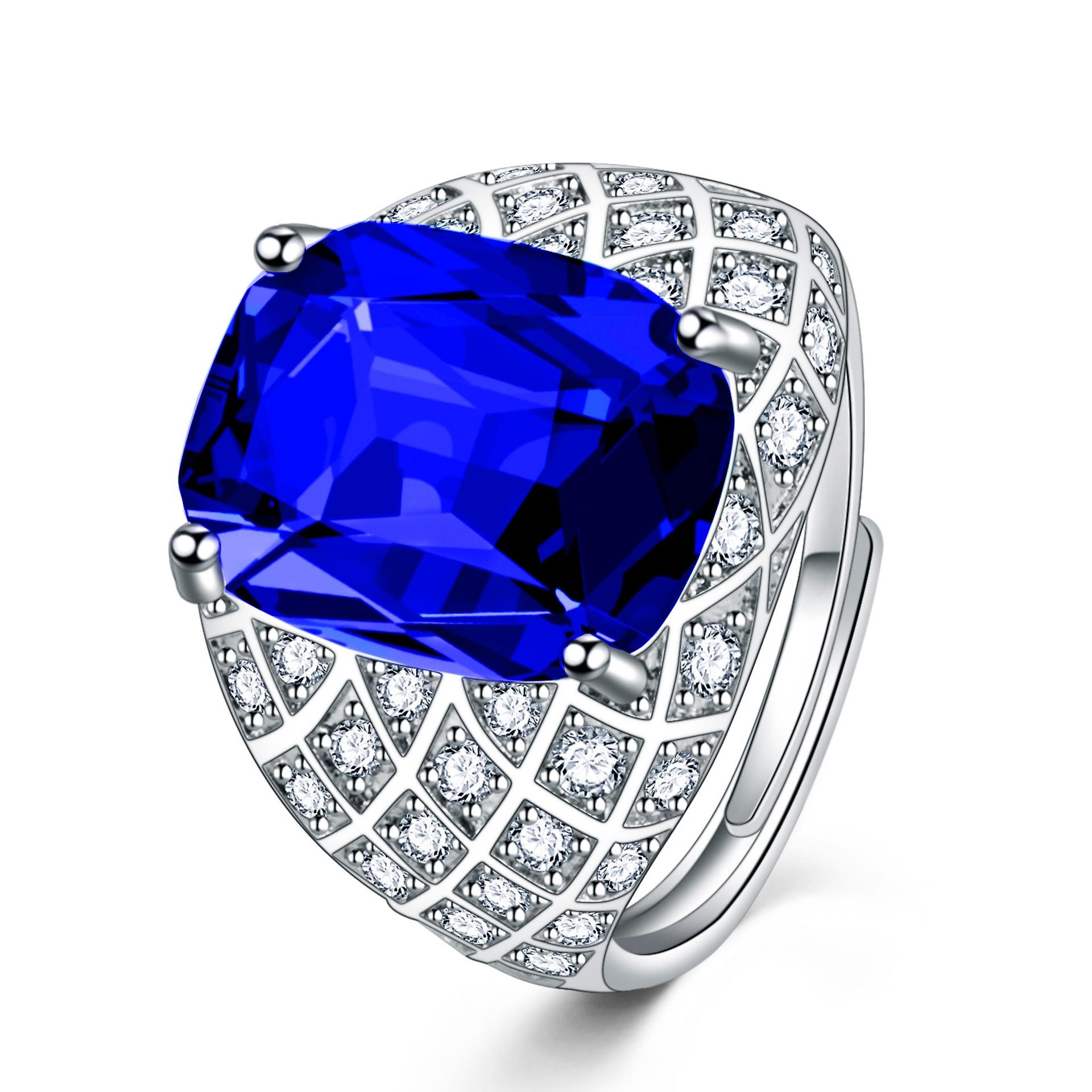 Bague en saphir ouvert pour hommes à la mode