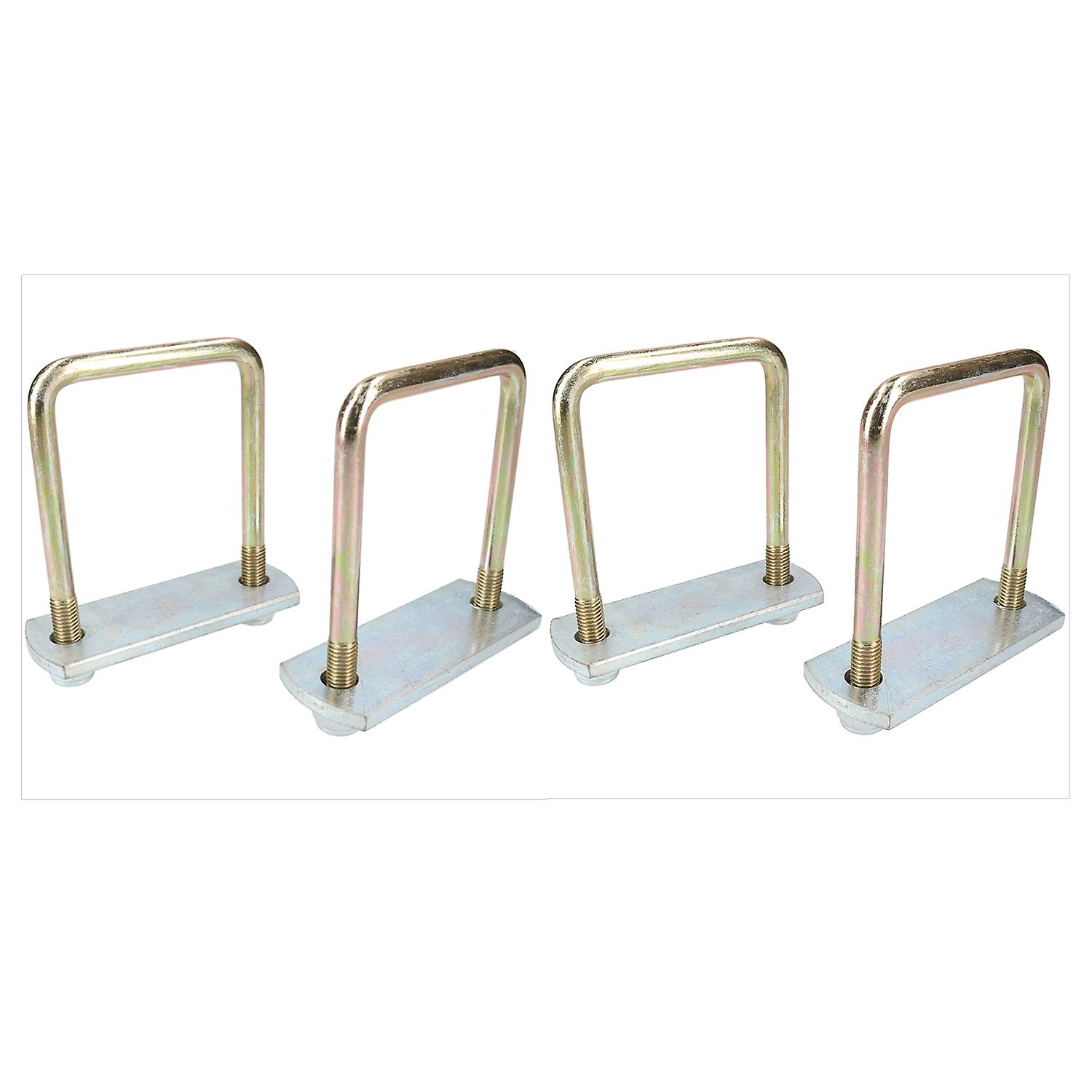 4 Pack M10 70mm x 100mm U-Bolt N-Bolt with Plates & Nuts HIGH TENSILE