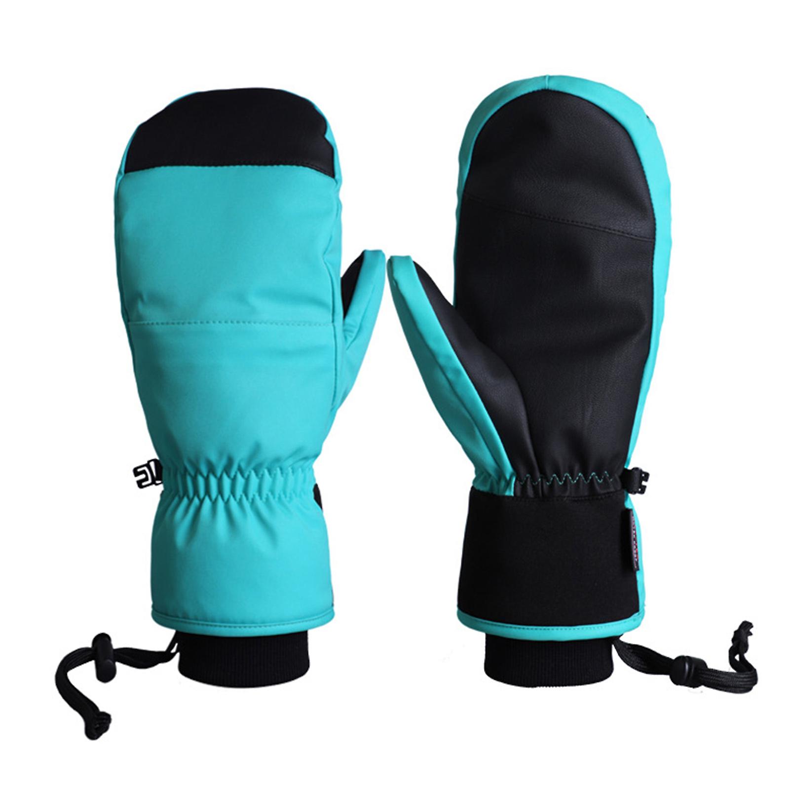 Thicken Inner 5 Finger Ski Gloves Conductive Touch Screen Warm Gloves for Snowmobiling