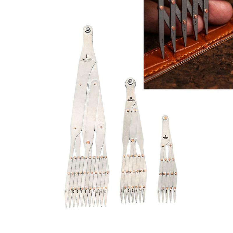 1Pcs Leather Belt Quick Mark Equally Spacing Isometric Divider Ruler Tool Knife Cutter Punch Leathercraft Diy Auxiliary Tool