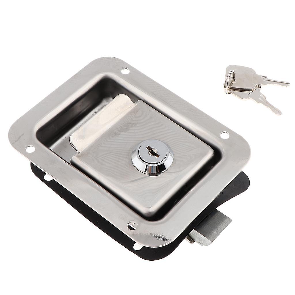 RV Paddle Door Lock Latches Handle Truck Tool Box Trailer Camper for Keys