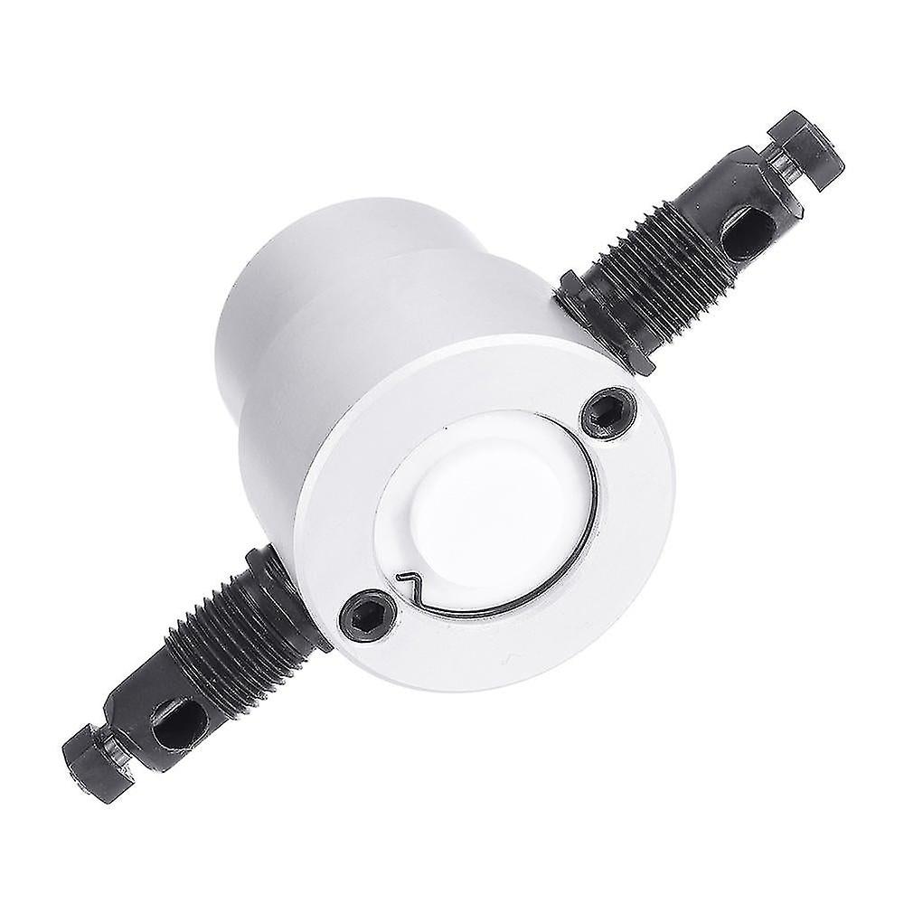 Silver 5pcs Yt-160a Double Head Metal Sheet Nibbler Cutter Drill Attachment With Wrench Cutting Blade Set For Electric Drill