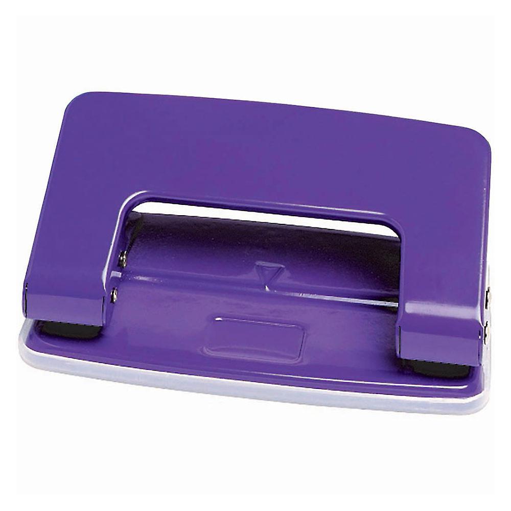 Marbig 2 Hole Punch 6 Sheets Capacity Plastic Base Fun Bright Non Slip Surface