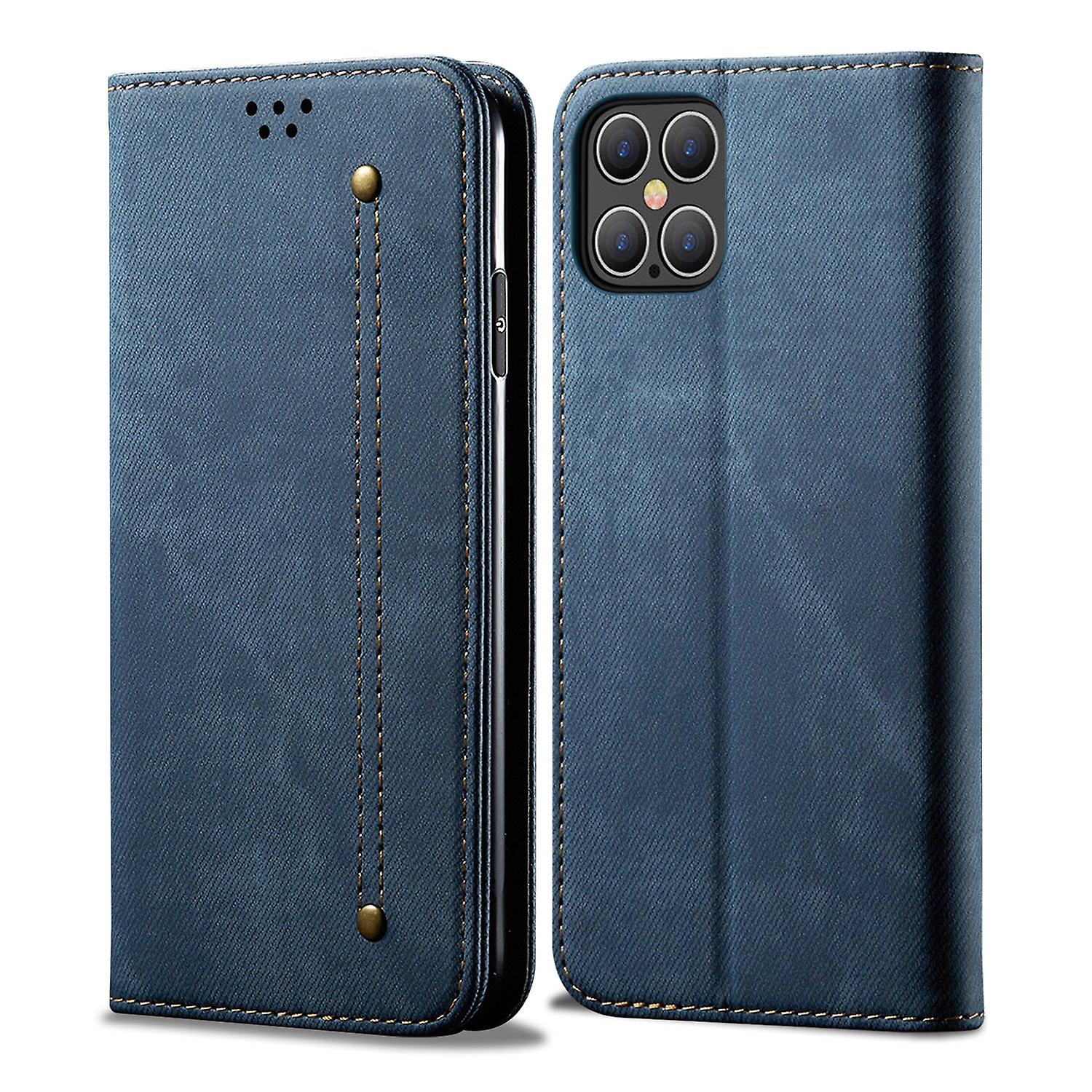 غطاء جلد Pu لآيفون X / XS حالة للصدمات مع فتحة بطاقة رويال بلو KDS-3257