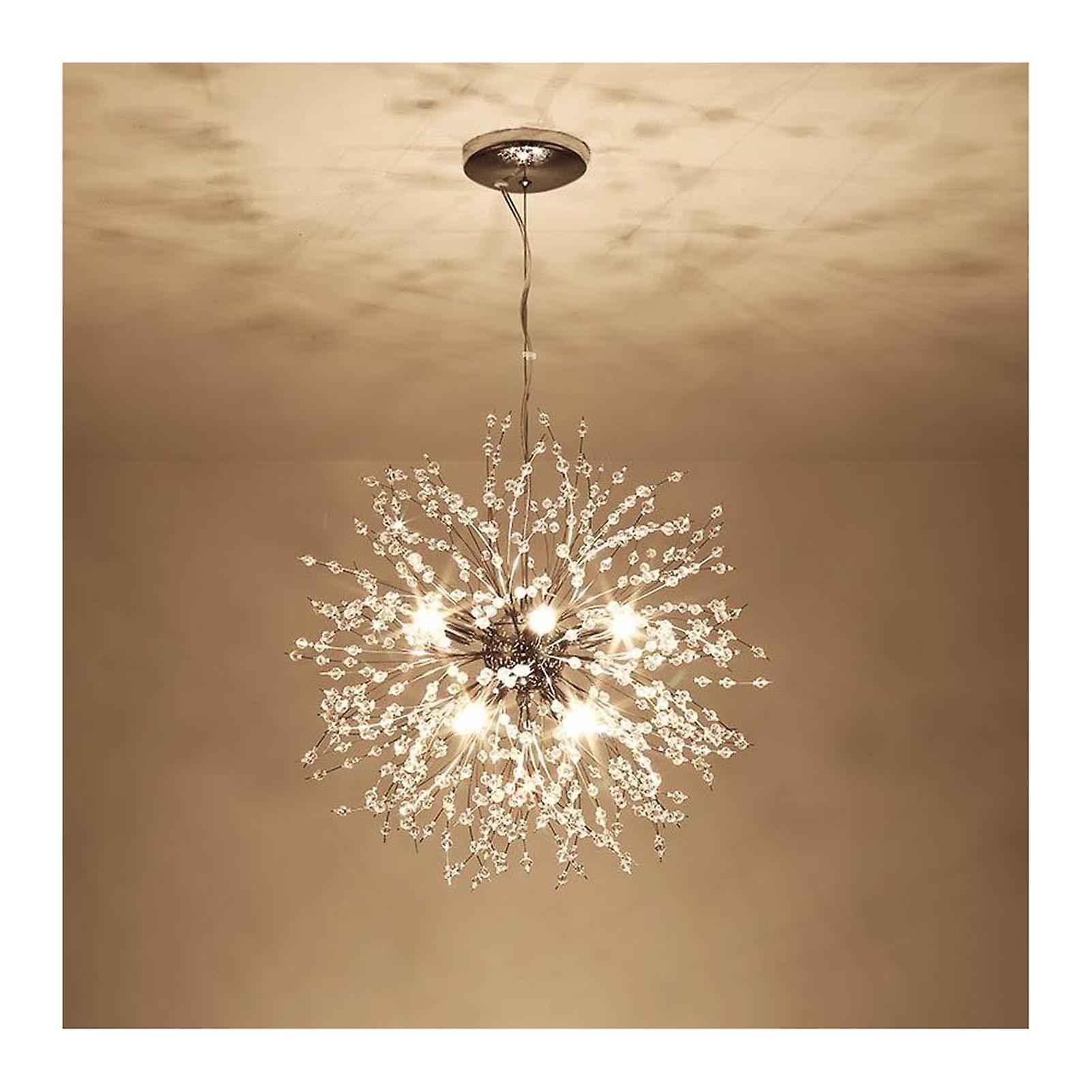 Creative Dandelion Żyrandol Kryształowy żyrandol Oświetlenie LED Wiszące Okrągłe Nowoczesne Lampa Wisząca dla