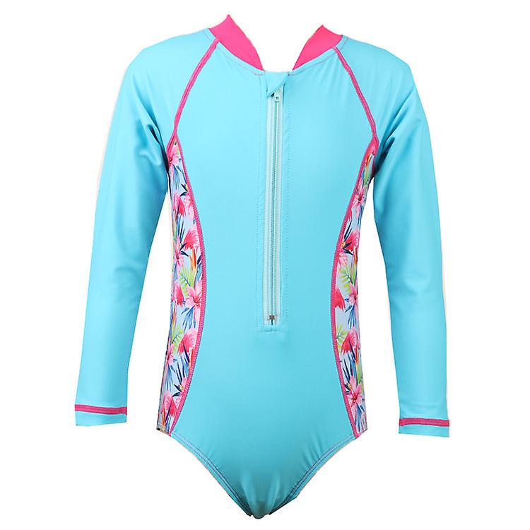 Baddräkt Flickans badkläder i ett stycke