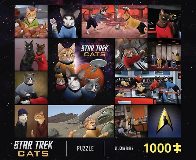 Star Trek Cats 1000piece Puzzle by Chronicle Books Paperback Book