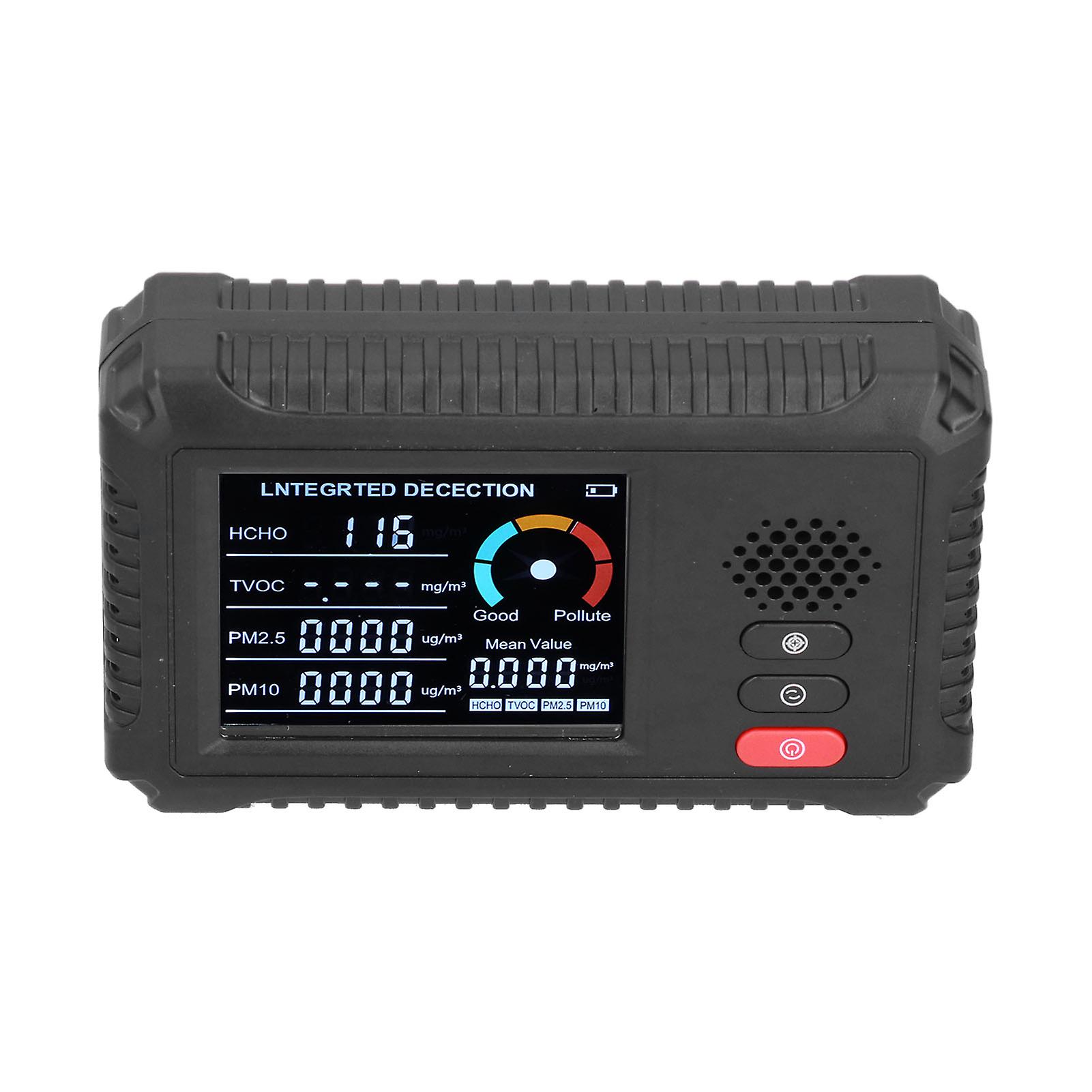 P M2.5 P M10 Monitor Multifunctional Air Quality Monitor Formaldehyde PM2.5 PM10 Detector for Home Office Use