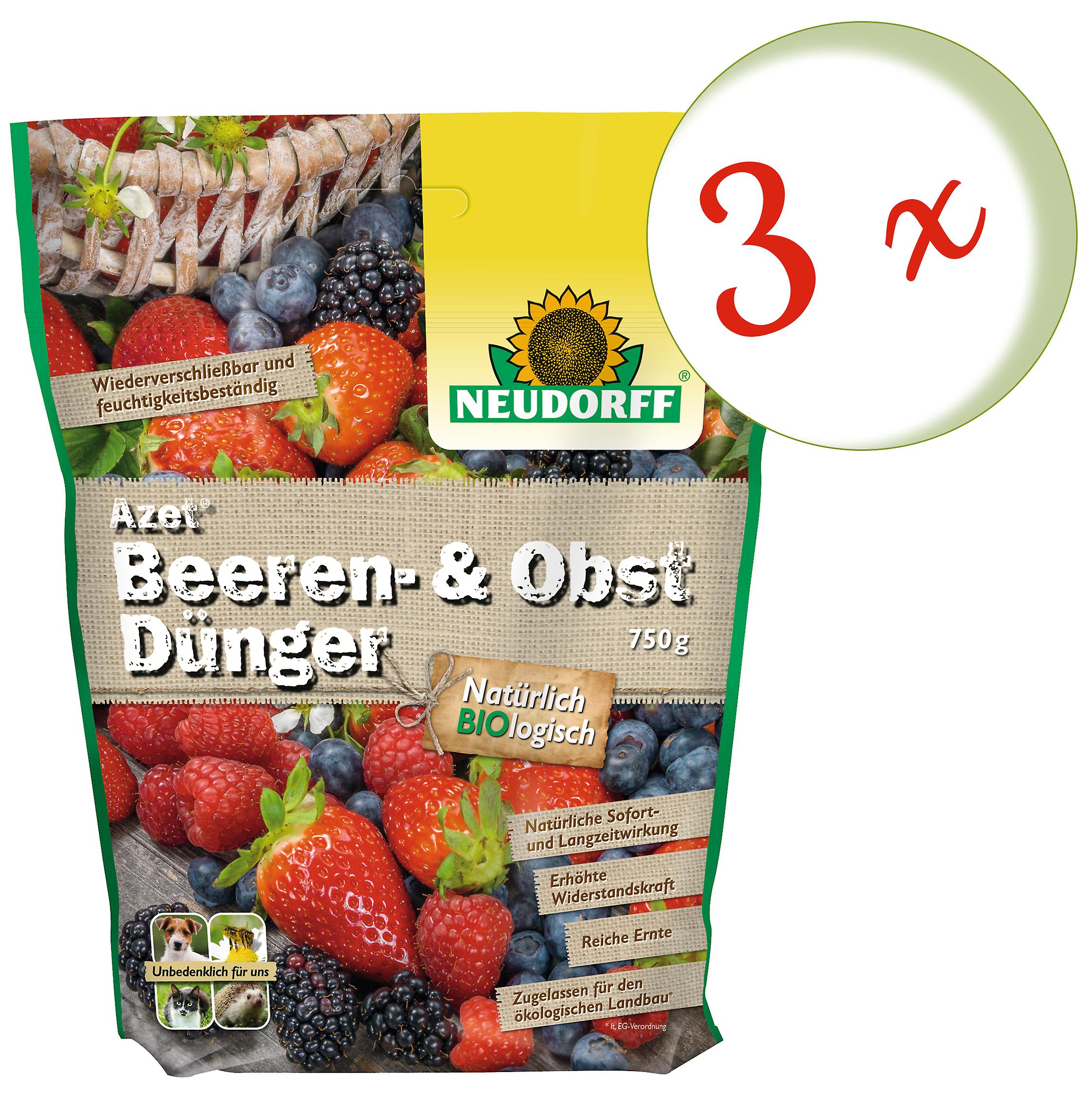 3 x NEUDORFF Azet® 浆果肥料, 750 g