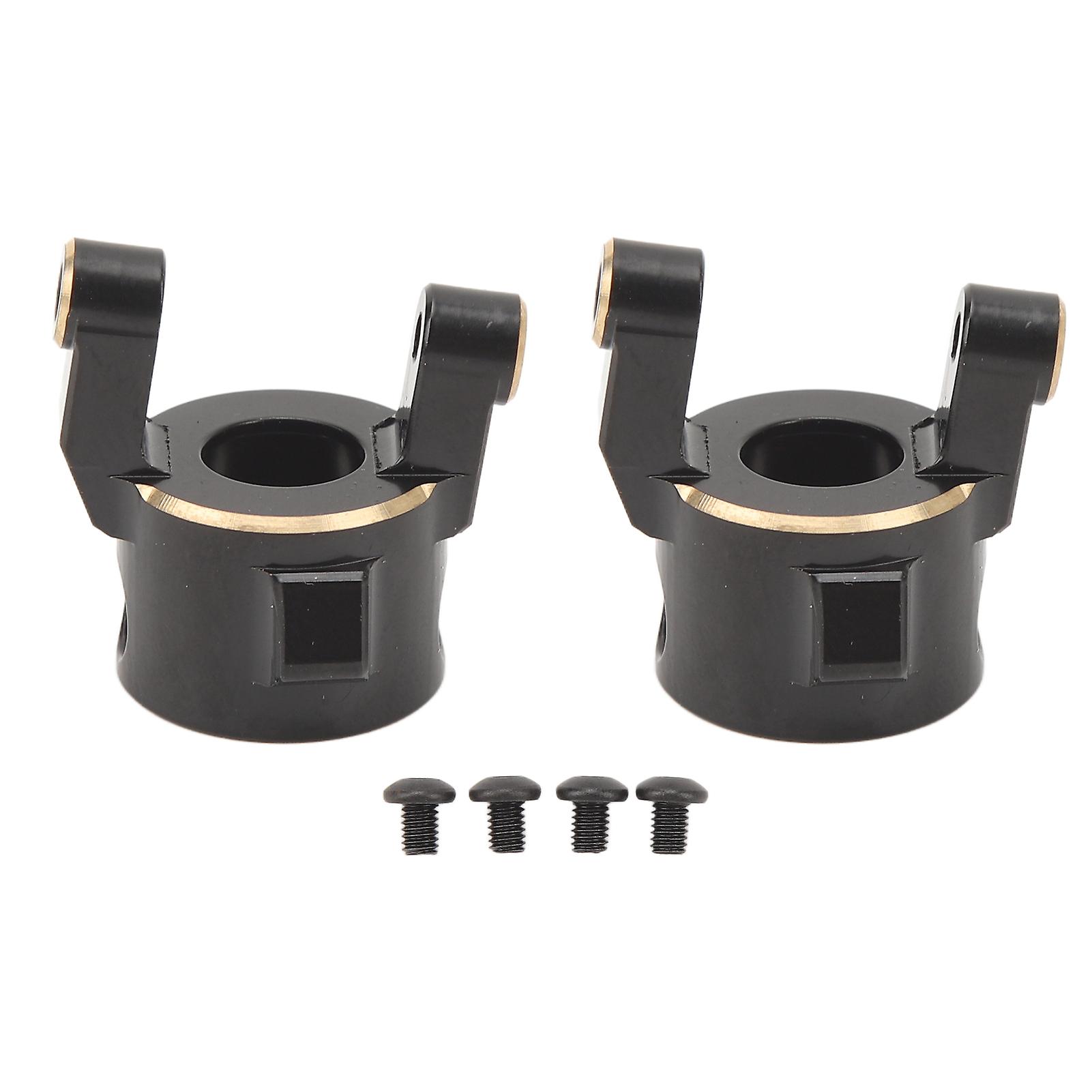 2pcs Brass C Hub Carrier for Axial SCX10 Pro AXI03028 Chassis 1/10 RC Crawler Car Black Gold