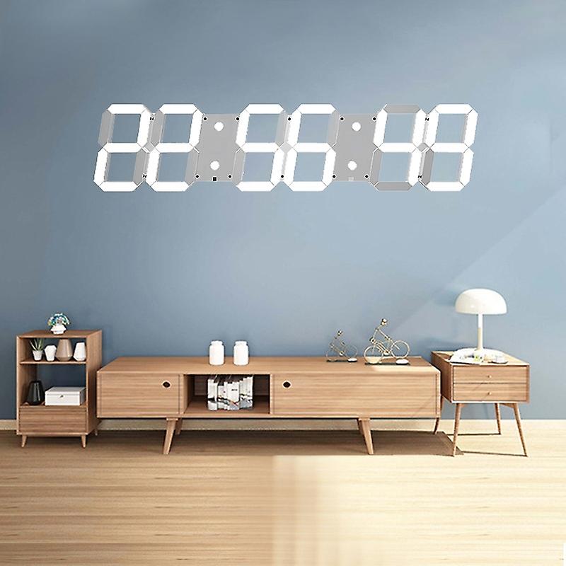 LED Wall Clock Hollow Remote Control