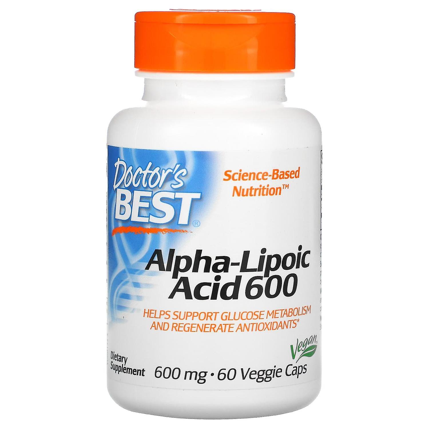 Doctor's Best, Alpha-Lipoic Acid, 600 mg, 60 Veggie Caps