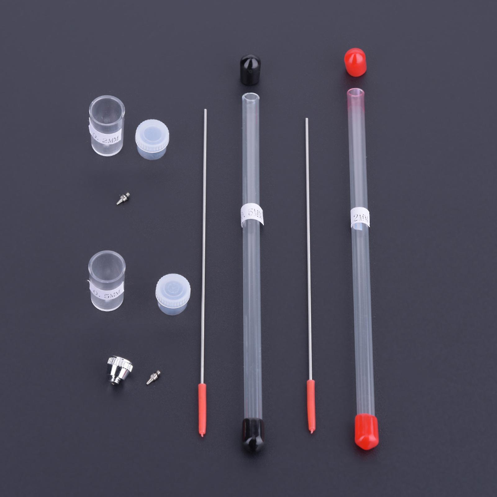 3 Cups Multi Purpose Gravity Spray Gun Trigger Airbrush Set 166 AK