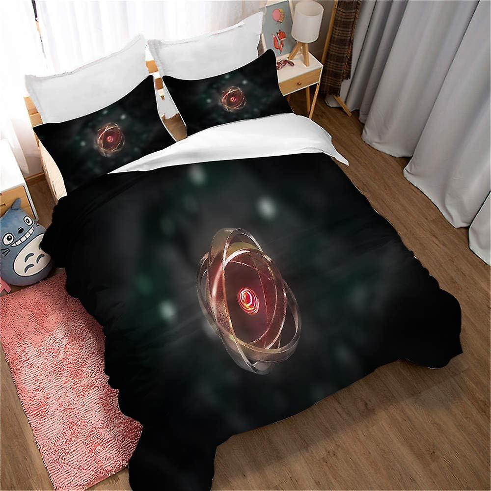 Beddengoed Microvezel 3 Stuks - Dekbedovertrek Set met Abstract Multicolor, Soft Fluffy Dekbedovertrekken met Ritspatroon 05)