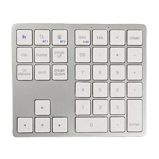 Mini Numeric Keyboard 2.4G Wireless Bluetooth-compatible Dual Modes 35 Keys Silent Portable Laptop Phone Keypad Computer Accessories