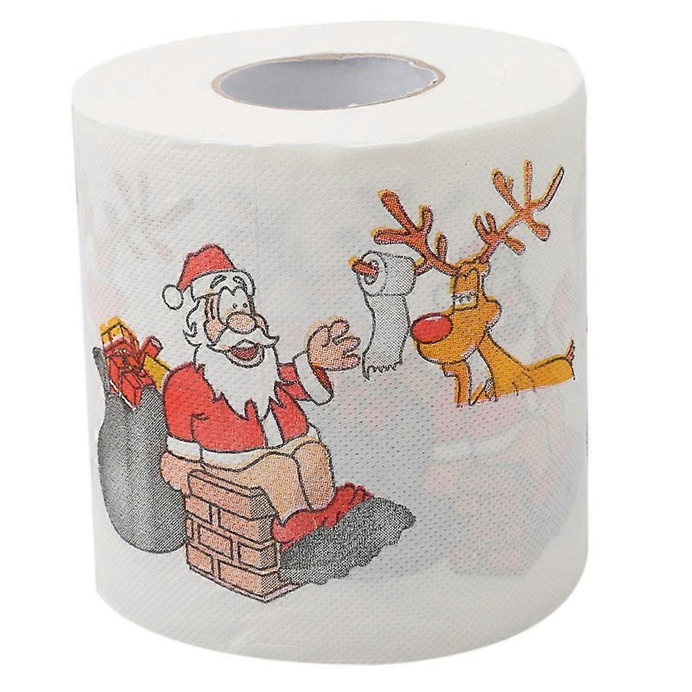 1pc Christmas Pattern Printed Toilet Paper