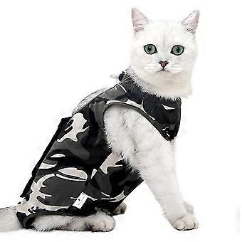 Katze Haustier Sterilisation Kleidung chirurgisches Kleid Anti-Lecken postoperative Kleidung Tarnung