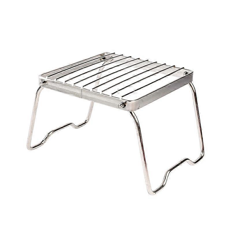 Campfire Grate, Transportable BBQ Grate, 17CM Folding Size Grate, Ideal for a Small Wild Barbecue, Perfect for Being Transported Anywhere, For Bi