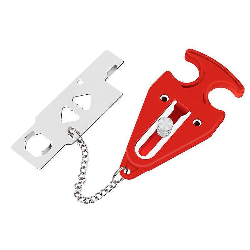 Portable door latch lock blocker
