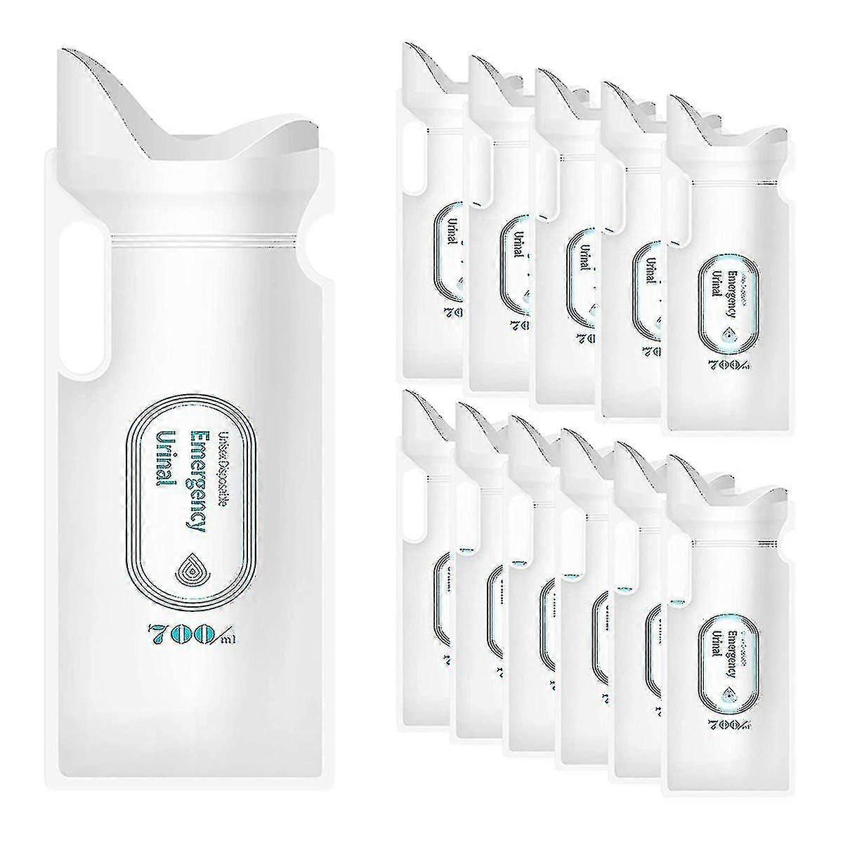 أكياس بول يمكن التخلص منها، 700 مل - عبوة من 12 قطعة - ازدحام مروري طارئ للتخييم - CHUN