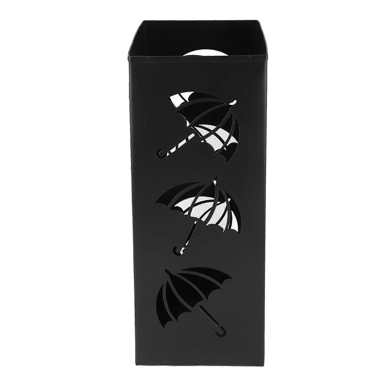 Umbrella Stand Multipurpose Simple Style Coating Waterproof Rustproof Metal Umbrella Holder for Office Hallway Home