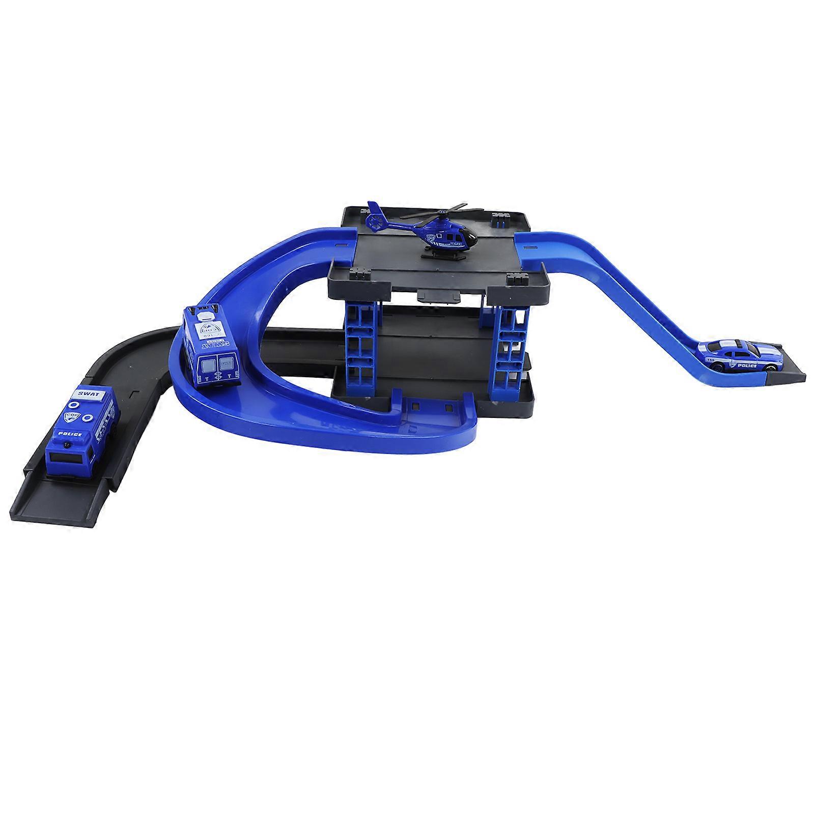 Track Parking Toys Double Guide Rails Early Education Colorful Diy Assemble Race Track Parking Toy Type 2