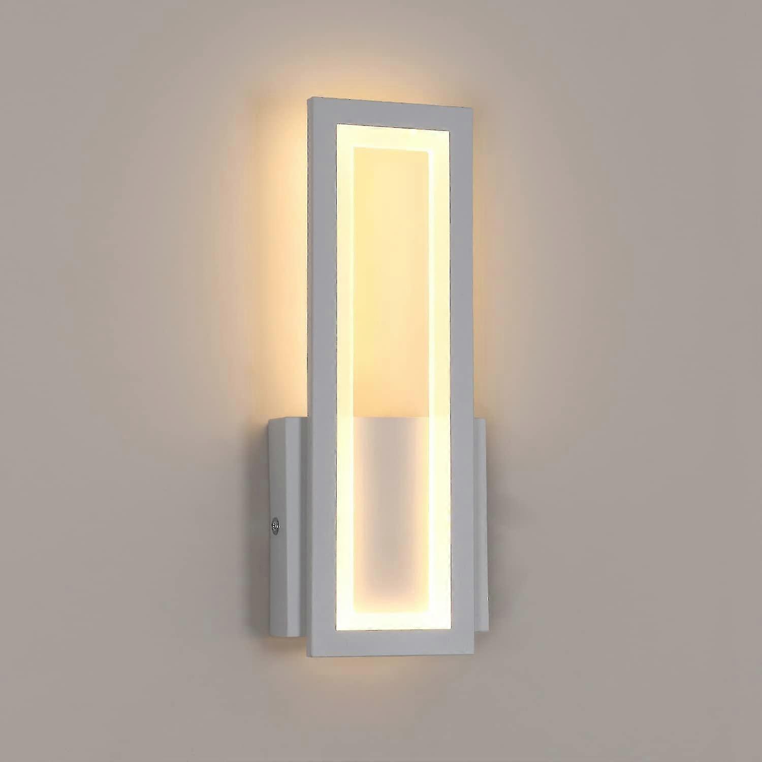 Indoor Led Wall Light, 16w Simple Square Led Wall Light Warm White 3000k